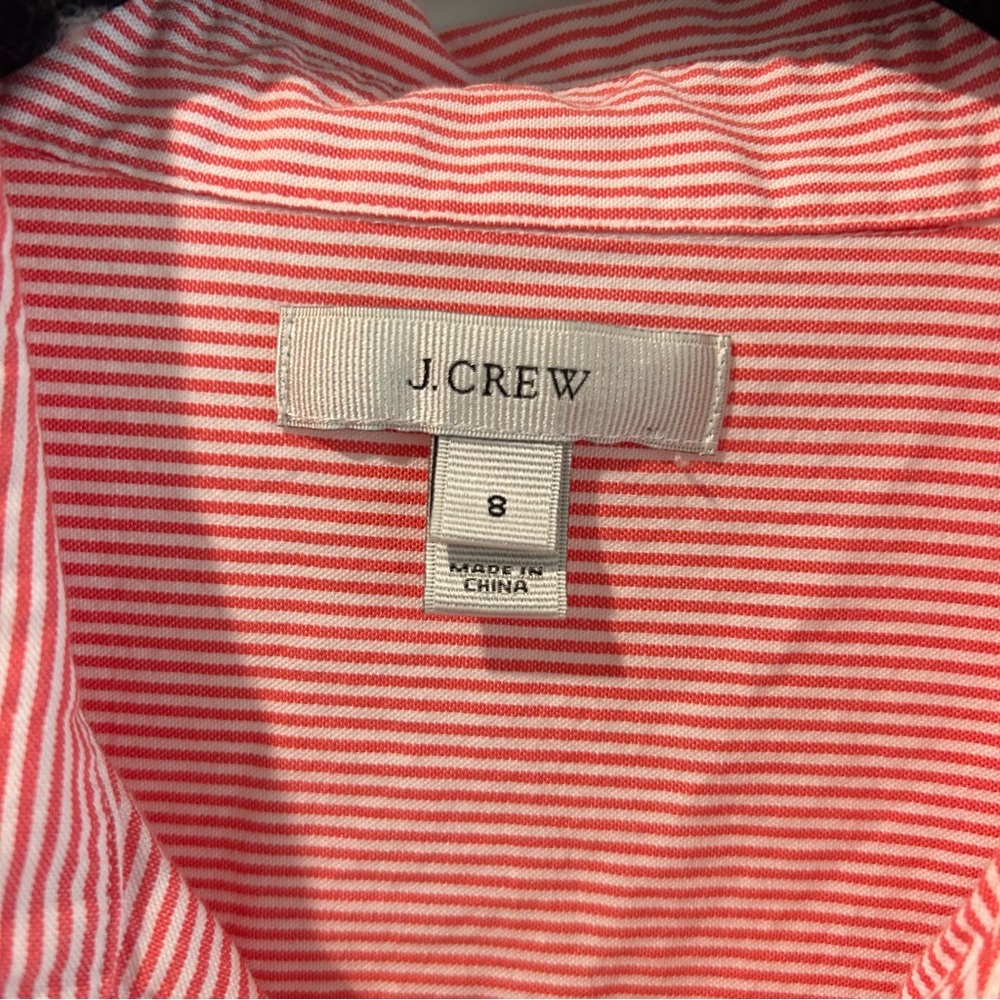 Orange Striped Partial Button Down - image 2